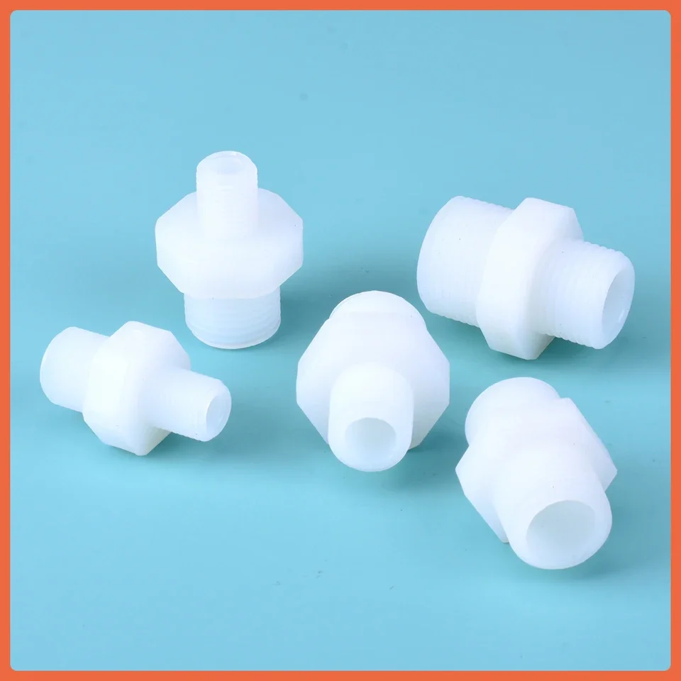 Plastic male-thread quick-connect coupling for RO aquarium systems with hexagonal head 6 mm inner diameter rated at 850 kPa pres