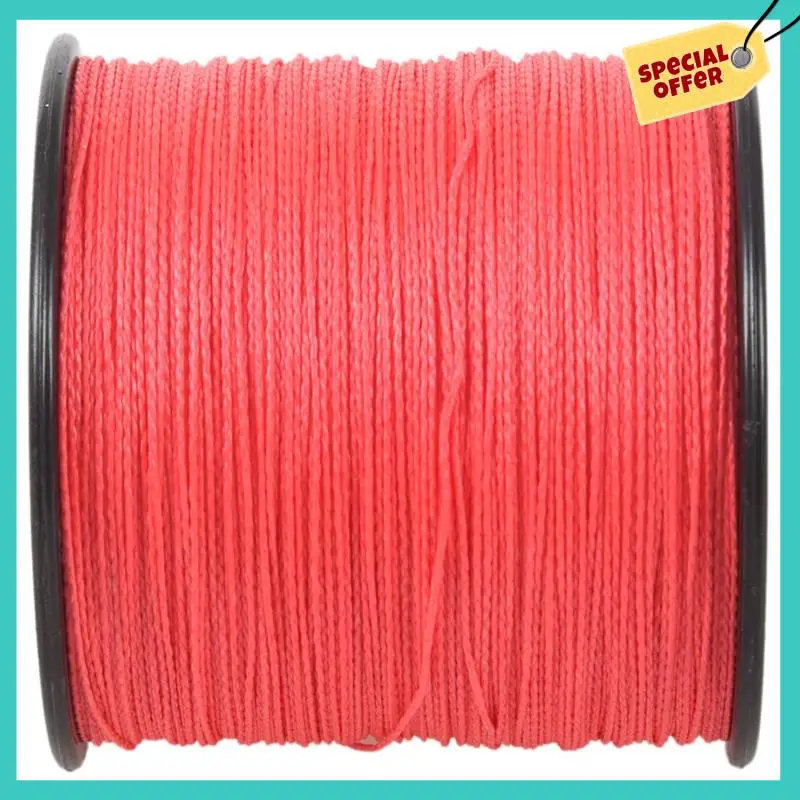 

-ABHW 4 Pcs 500M 100LB 0.5Mm Super Strong Braided Fishing Line PE 4 Strands Color:Red