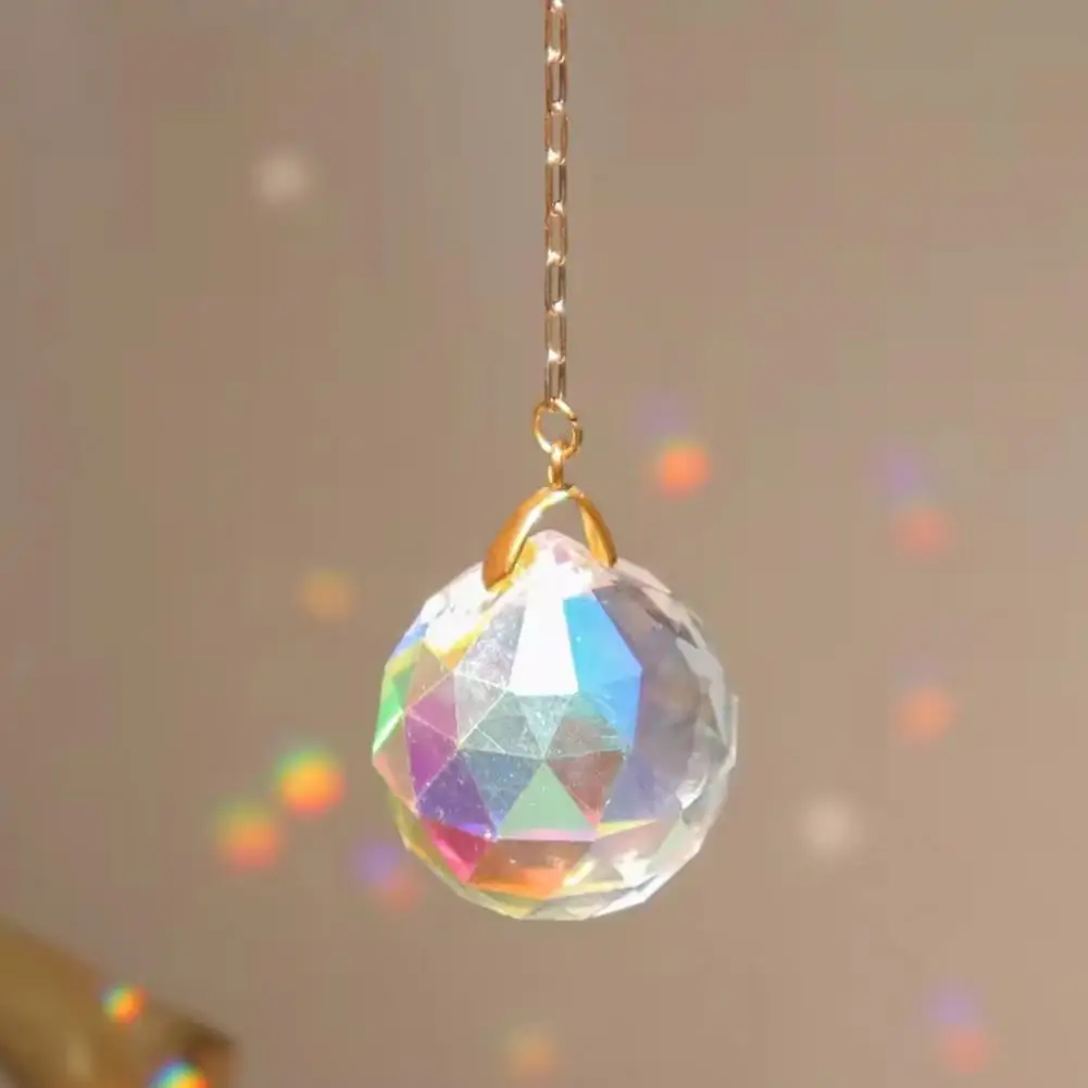 Wall Hanging Decor Moon Cat Suncatcher Moon Garden Ornament Decorative Hanging Window Decoration Sparkling Sunlight Prism Charm
