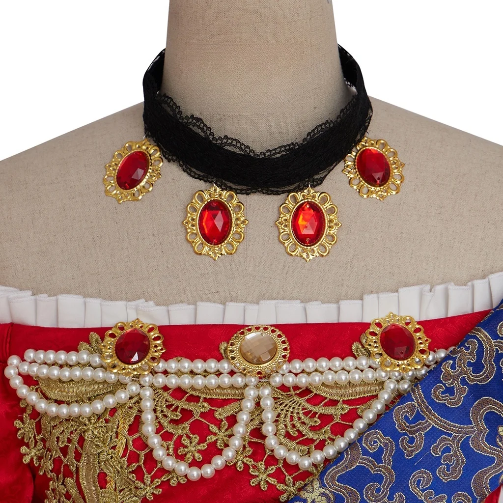 أزياء Mooyiyi الجديدة Siya التأثيرية للهالوين وعيد الميلاد لعب الأدوار الهزلية المخصصة من صنعني فستانًا احتفاليًا للأميرة