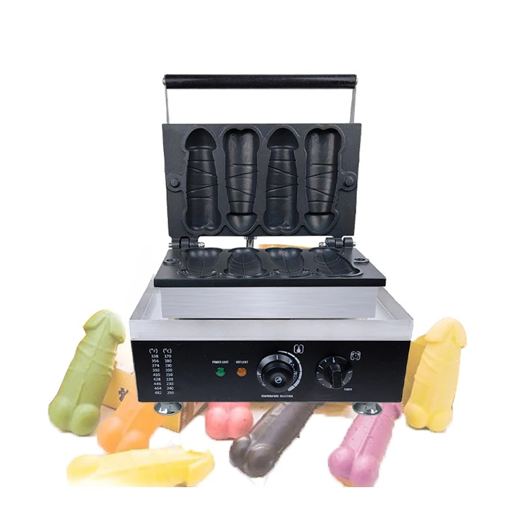 Automatic electric penis shape waffle maker professional other snack machines dick waffle making machine