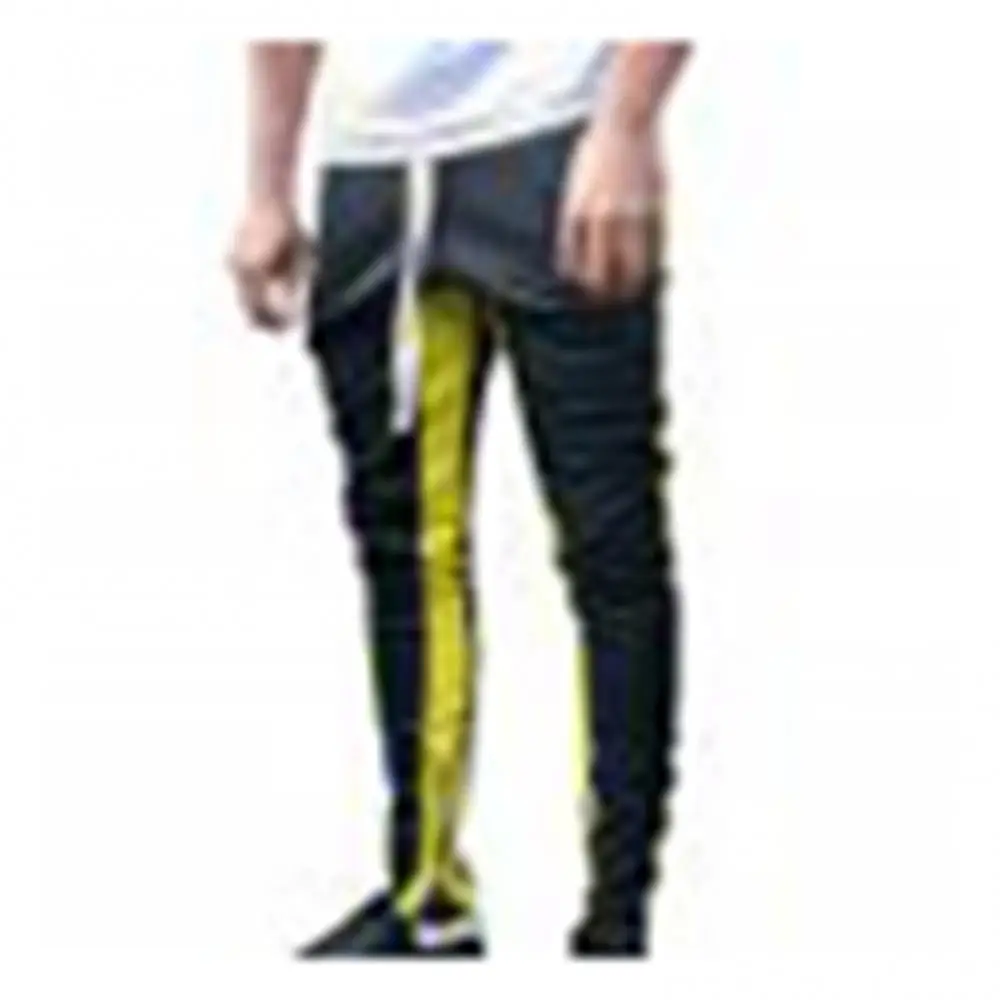 

Men Jogger Pants Zipper Casual Sports Running Tight Trousers Sportswear Autumn Winter Men's Side Zipper Decor Casual Cargo Pants