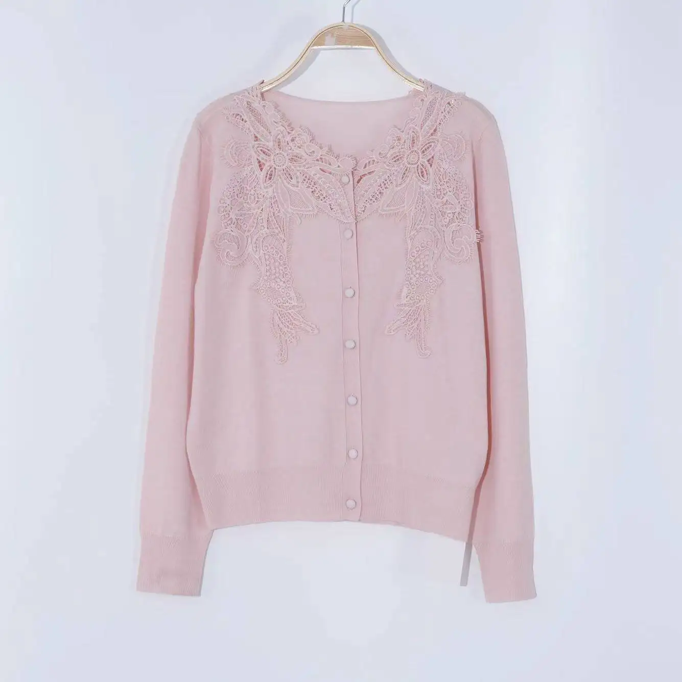 Women's Elegant Mulberry Silk Wool Cashmere Knitted Cardigan