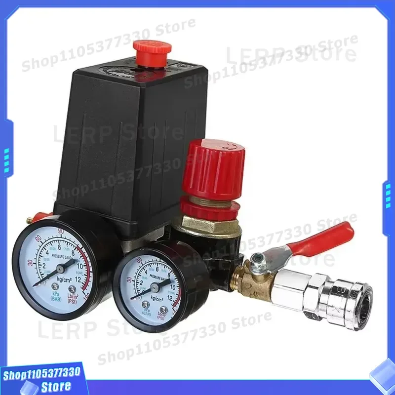 240V Small Air Compressor Pressure Switch Control Valve Regulator with Instrumentation Accessories Pneumatic Fast Response