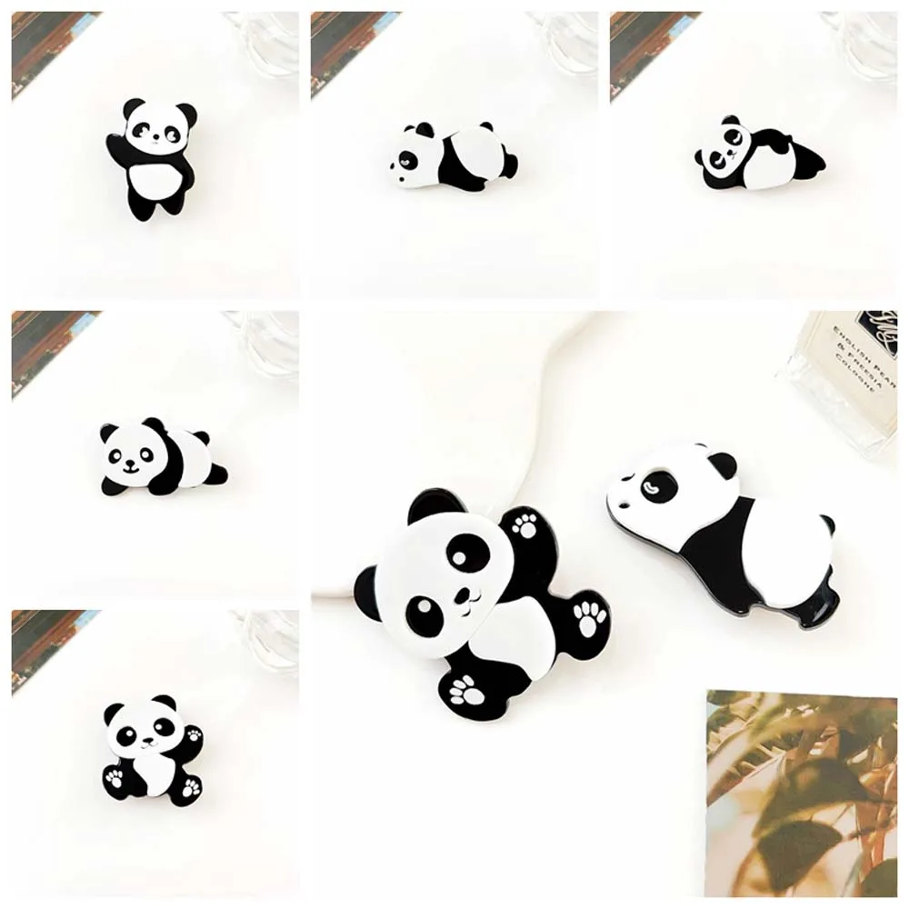 

Japanese Style Panda Cartoon Panda Hair Clip Barrettes Bangs Clips Panda Hairpin Women Headdress Plastic Korean Hair Clip Kids