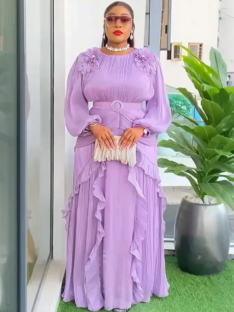 فساتين الحفلات الأفريقية مقاس كبير للنساء 2025 موضة جديدة Dashiki أنقرة ثوب مسائي زفاف أنيق تركيا فستان ماكسي إسلامي