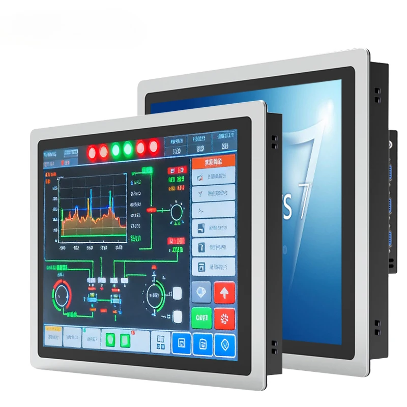 Industrial Computer Front Aluminium  PCAP Capacitive Touch Screen All In One Panel PC With Intel Celeron J1800 For Windows 10pro