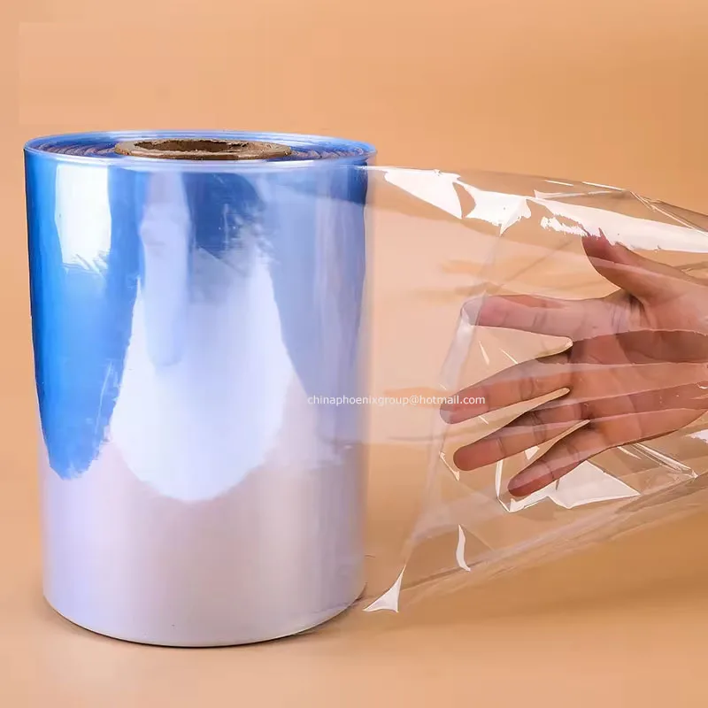 

Clear PVC Heat Shrink Wrap Film For Liquid Plastic Bottle,Eye Drop Bottles,Heat Shrink Film For Book Box Shoes Packaging