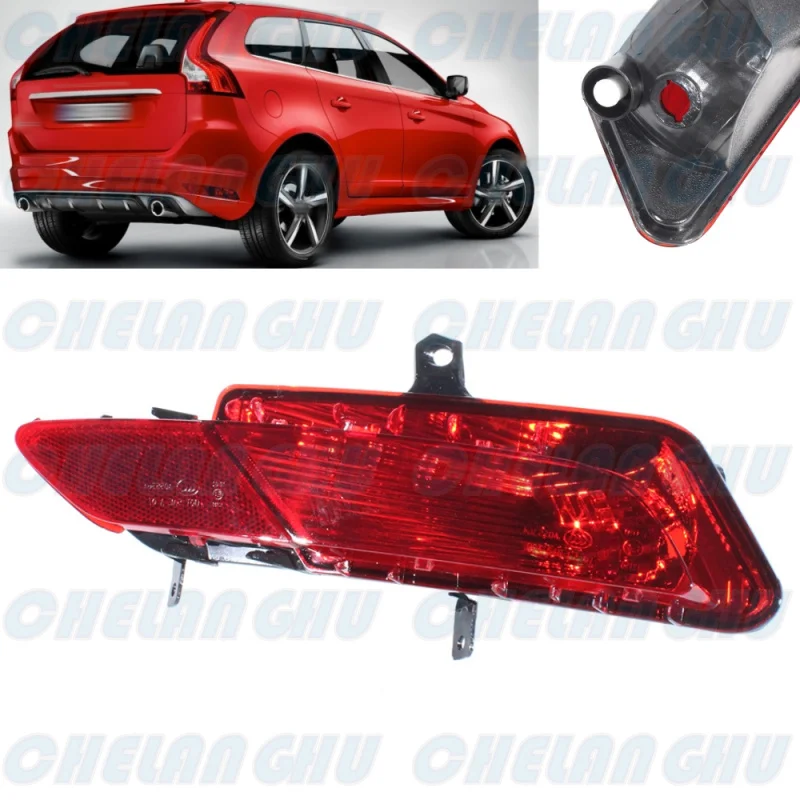 For Volvo XC60 2014 2015 2016 2017 Right Side Rear Bumper Reflector Light Lamp Without Bulbs Car accessories 31353286