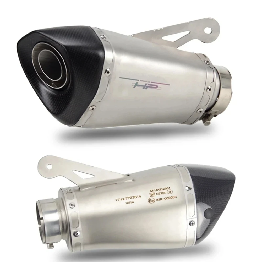 Hot Sale Motorcycle Exhaust Muffler Escape Moto Removable DB Killer Laser 51/60/65mm for BMW S1000RR 2010-2014 Slip-on