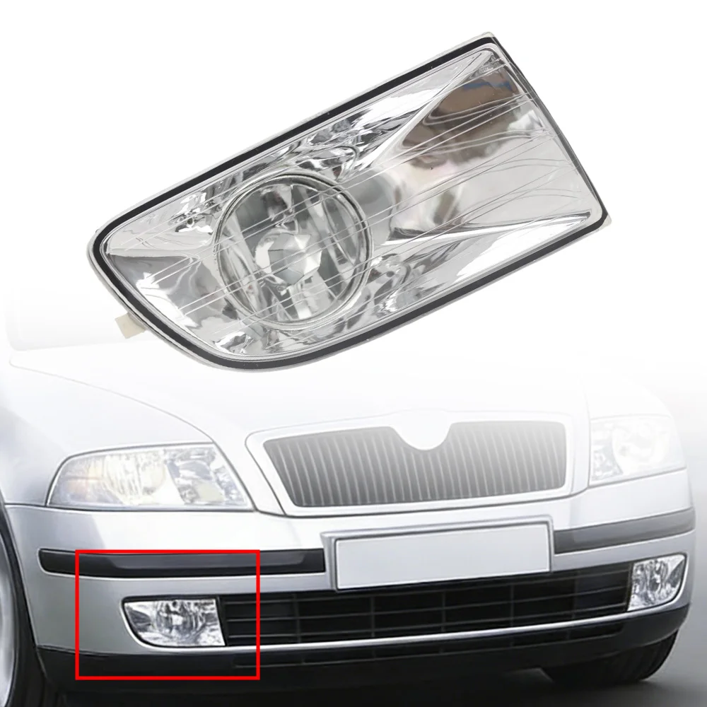 

Front Bumper Fog Light Cover Not Bulb For Skoda Octavia II Pre-Facelift 2004 2005 2006 2007 2008 1Z0941699 1Z0941701 1Z0941700