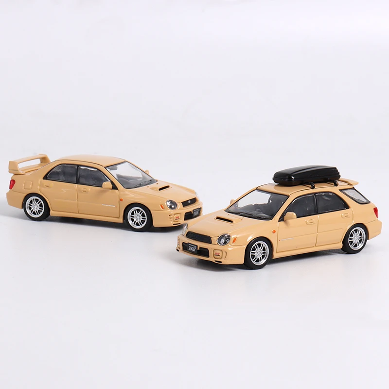 Furuya1:64 WRX STI GD 7th generation Desert yellow limited999 Model car