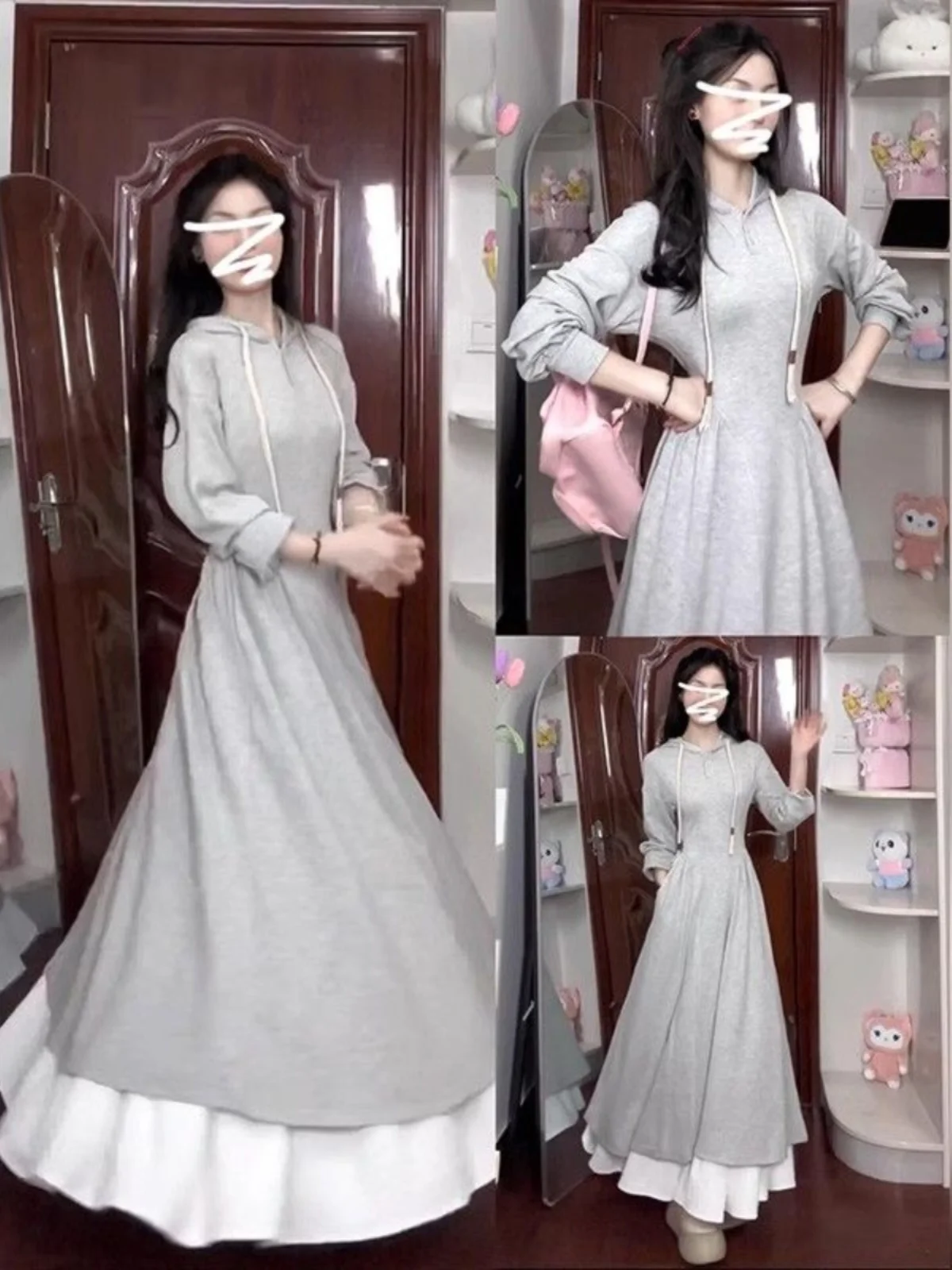 Korean Sle Hoodie D… - image