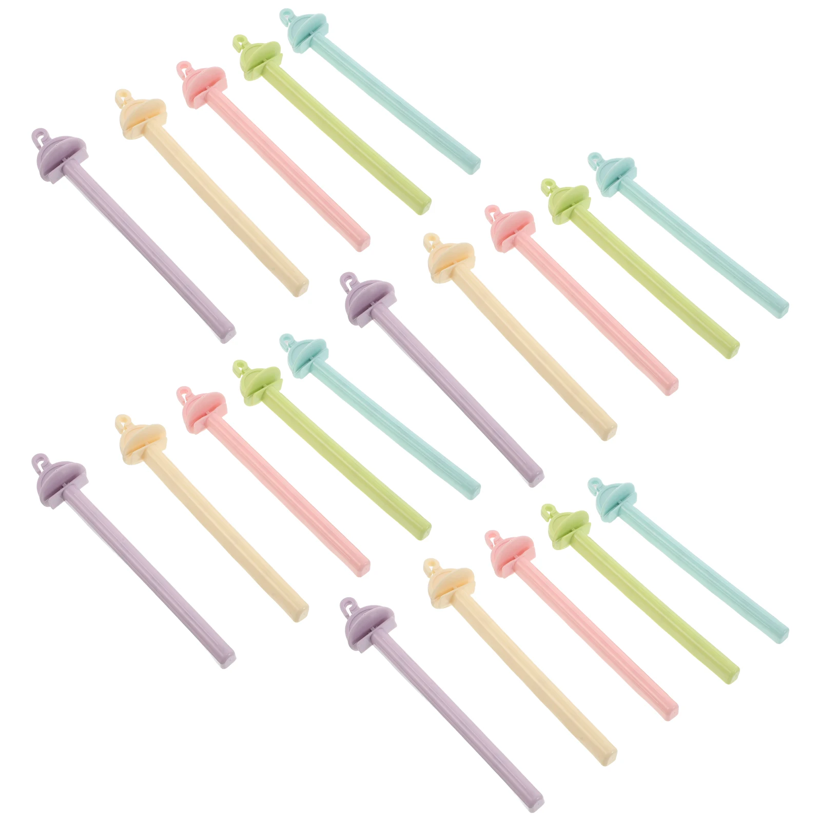 

20Pcs Parrot Perch Macaron Color Plastic Bird Cage Stand Perches for Parakeet Cockatiel Millet Holder Clip on Antislip Comfy