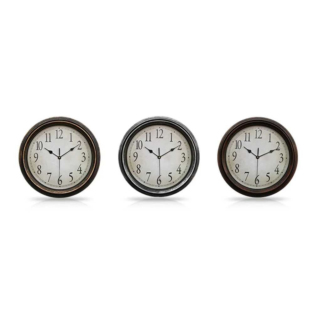 

1pc Retro Style Metal 12.5 Inch Silent Non-Ticking Quartz Movement Decorative For Living Room Bedroom Cafe Hotel Home Decoration