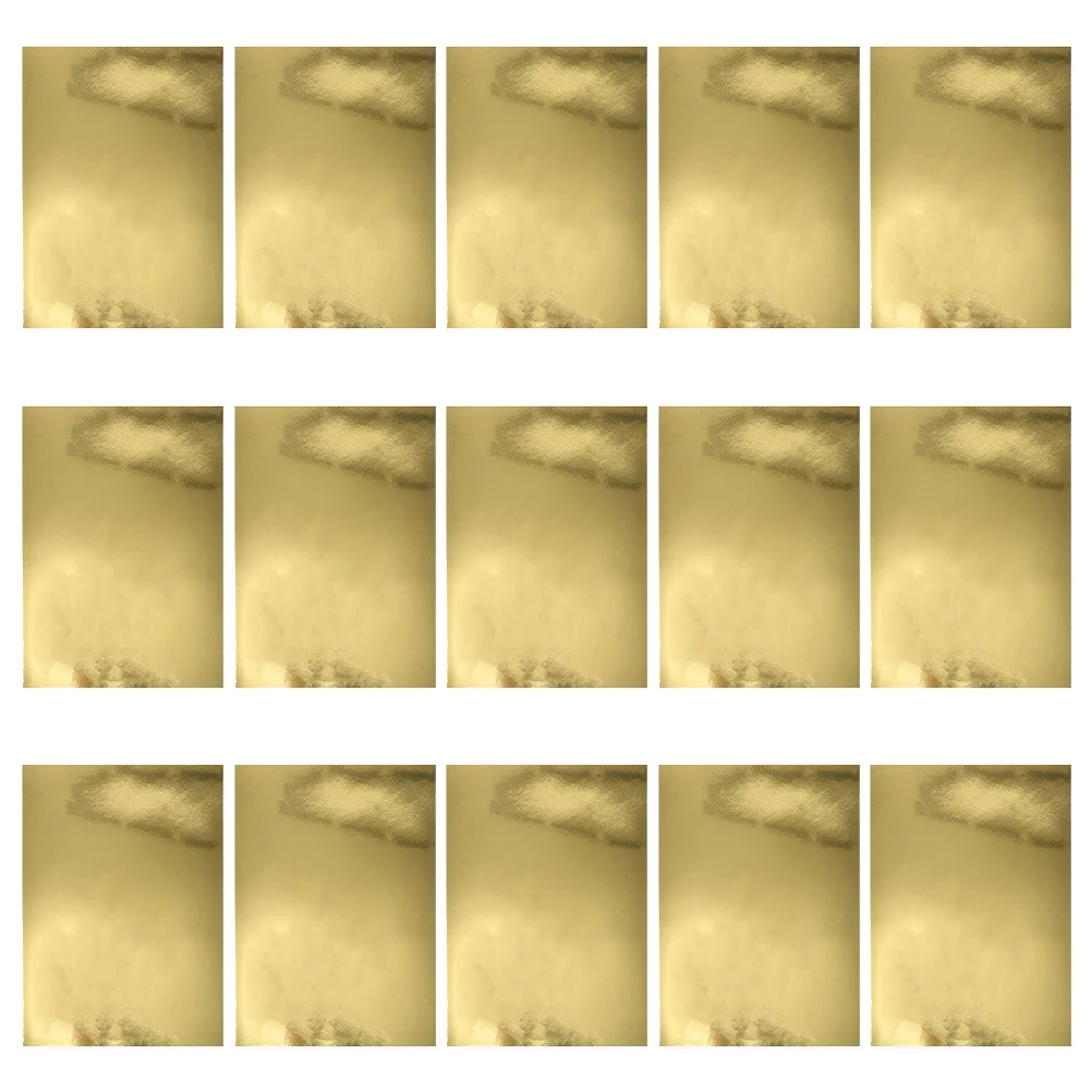 

50Pcs Mirror Cardstock Paper Metallic Gold A4 Size for DIY Crafts Birthday Party Scrapbook Paper Crafting Sheets