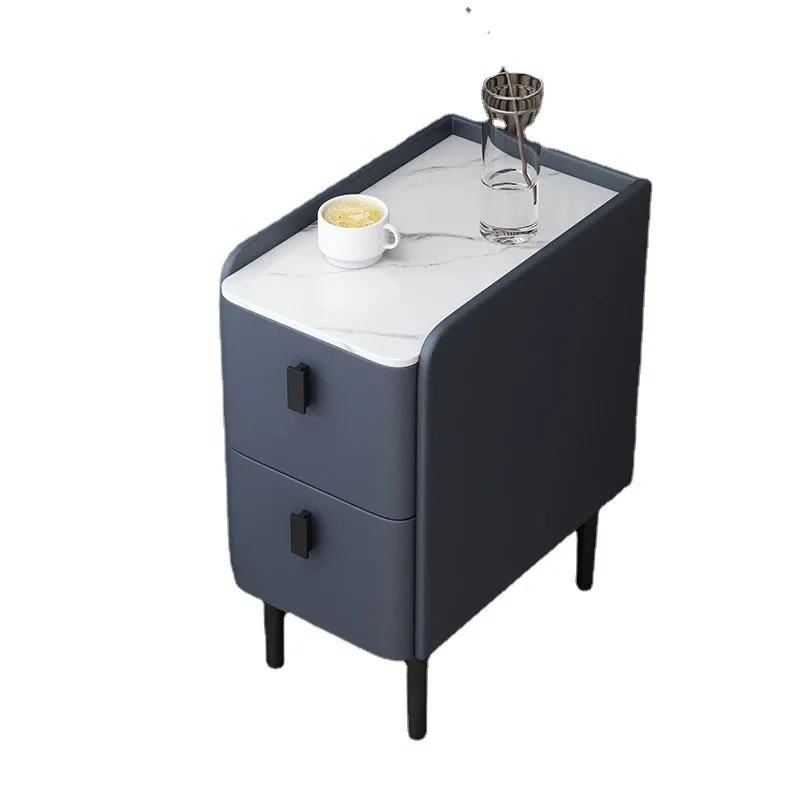 طاولة سرير صغيرة، طاولة بجانب السرير ضيقة جدًا وبسيطة وحديثة وخفيفة الوزن #1