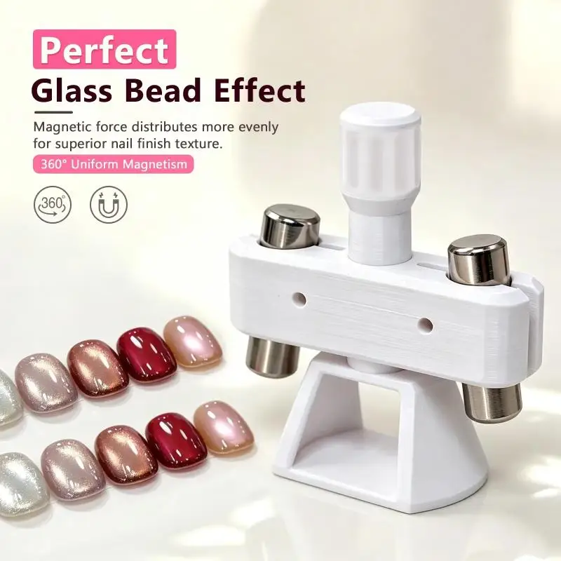 Automatic Cat Eye Nail Magnet Rotatable Wide Light Glass Bead Magnetic Pen For Gel Nail Polish Manicure