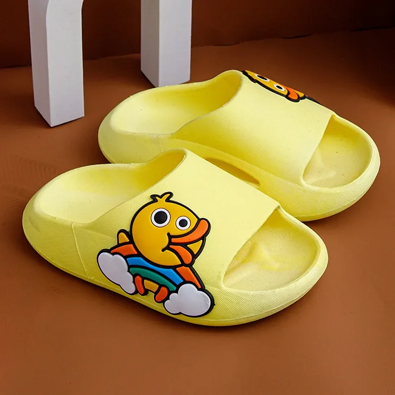 Cute Summer Kids pantofole Cartoon Duck bambini Baby Soft Home pantofole impermeabili antiscivolo ragazzi ragazze Kid sandali da spiaggia