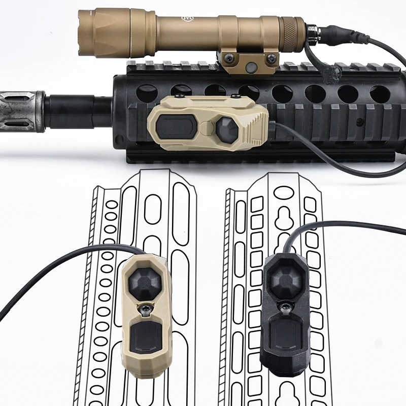 WADSN tactical SFsurefire flashlight M300AM600C can be paired with remote switch AXON airsoft view 6