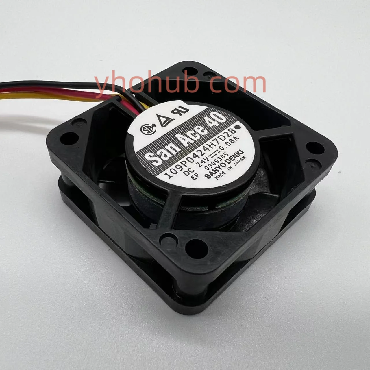 SANYO DENKI 109P0424H7D28 DC 24V 0.08A 40x40x15mm Server Cooling Fan