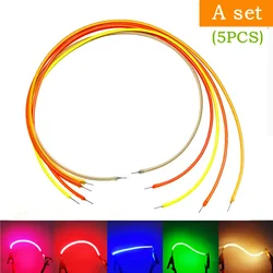 A Set LED 3V COB Flexible Ultra Slim Filament Spiral Bulb Filament Retro Edison Bulb Lamp Parts Diode Lighting Strip Decoration