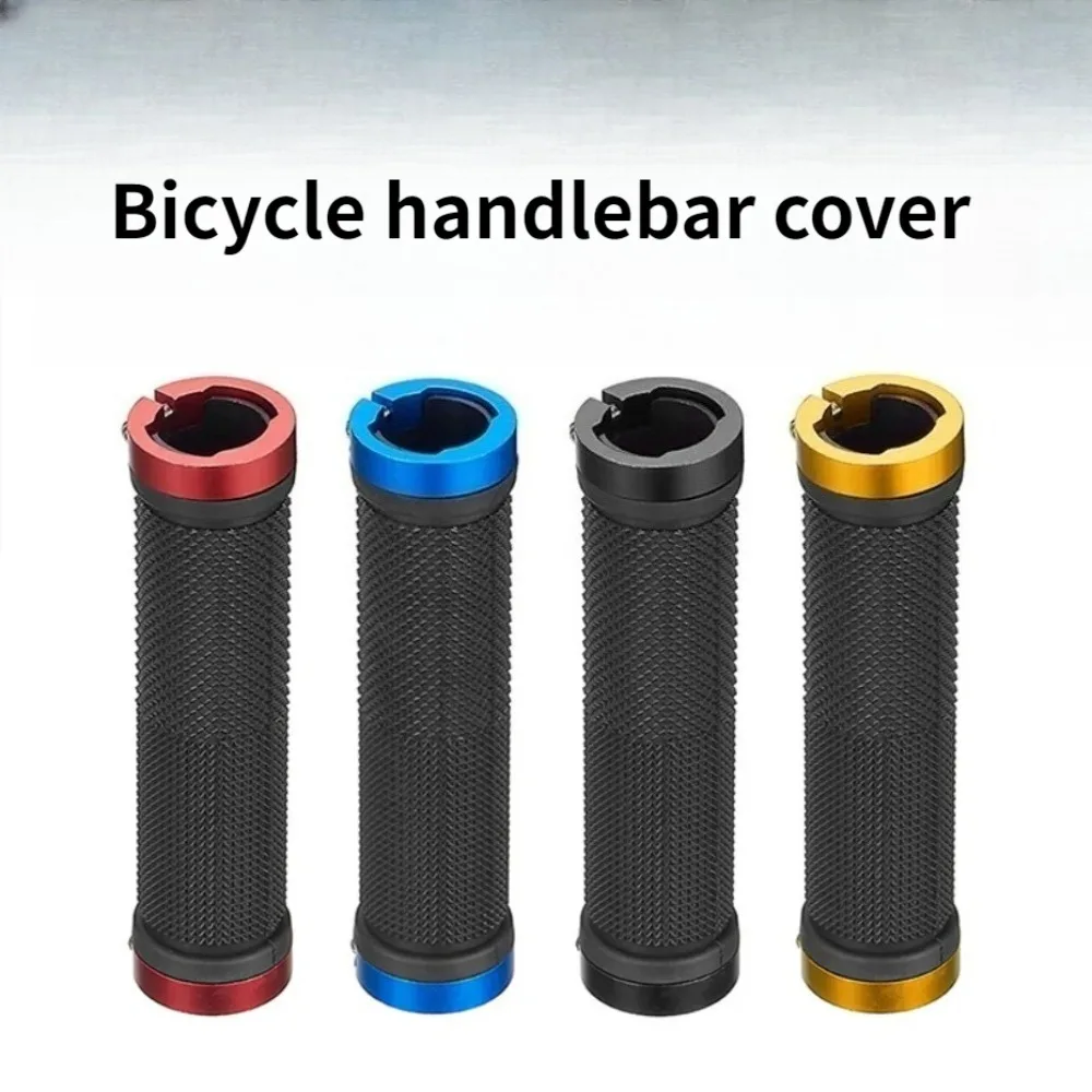 

2pcs Universal Non-Slip Bicycle Handbar Grips Aluminum Alloy End Plugs Bilateral Lock