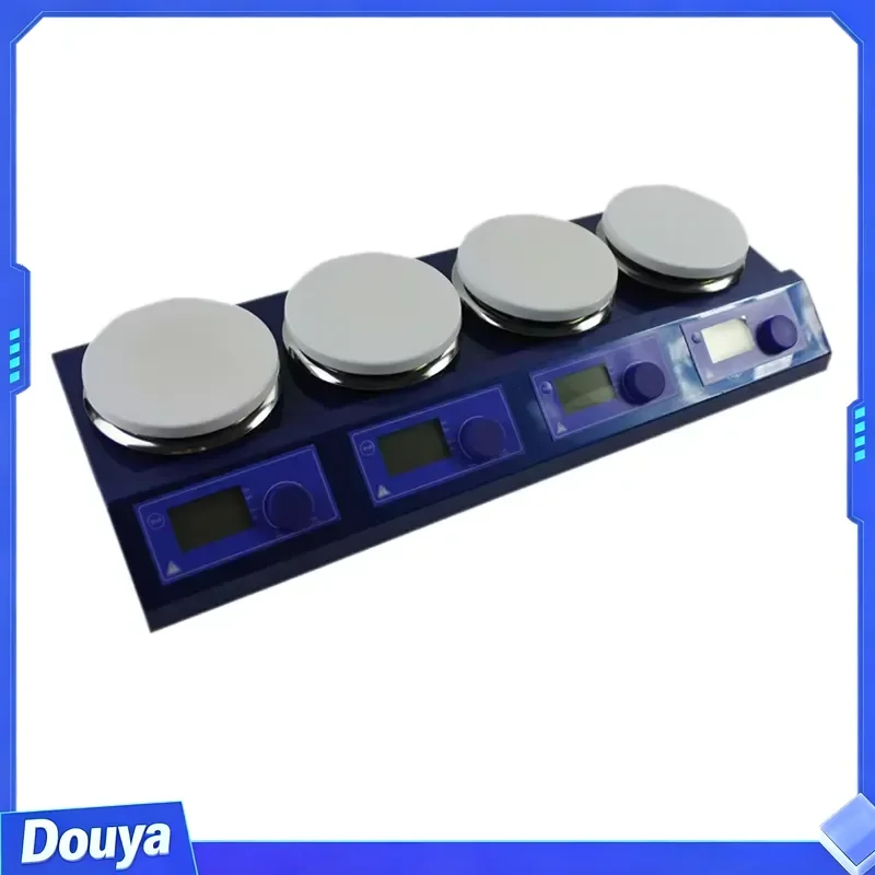 JKI Digital 4-Position Hotplate Magnetic Stirrer with SS304 Stainless Steel OEM Available 220V/50HZ JK-MSH-Pro-4B