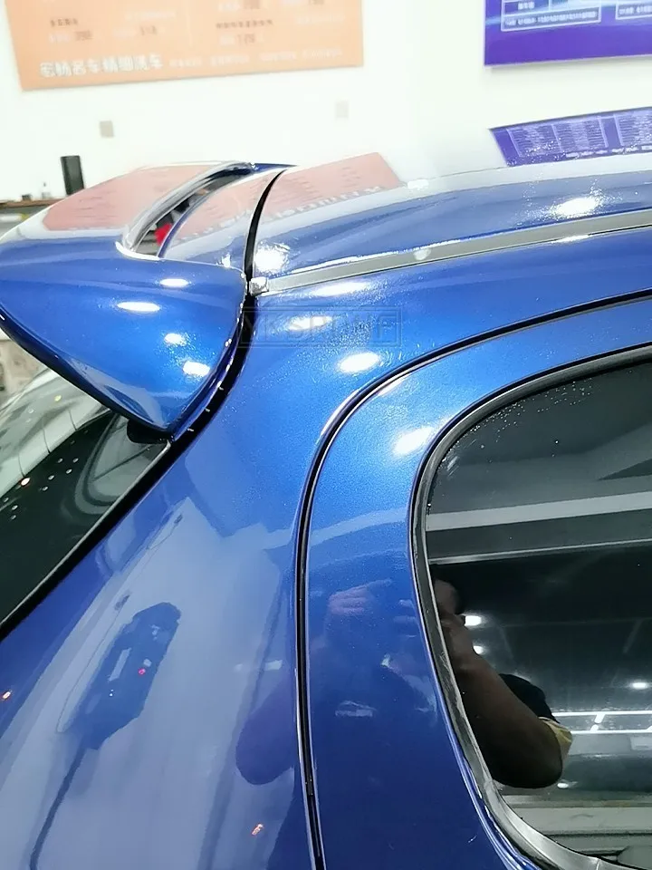 Car Styling ABS Plastic Unpainted Primer Rear Trunk Boot Wing Roof Lip Spoiler For Peugeot 206 207 Spoiler 2008-2013