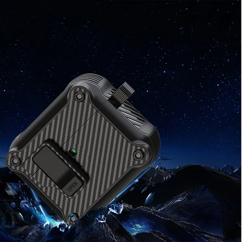 Protector para Airpods 4 2024, funda para auriculares inalámbricos con Bluetooth, interruptor a presión automático, carcasa de bloqueo seguro para nueva funda Airpods 4 ANC