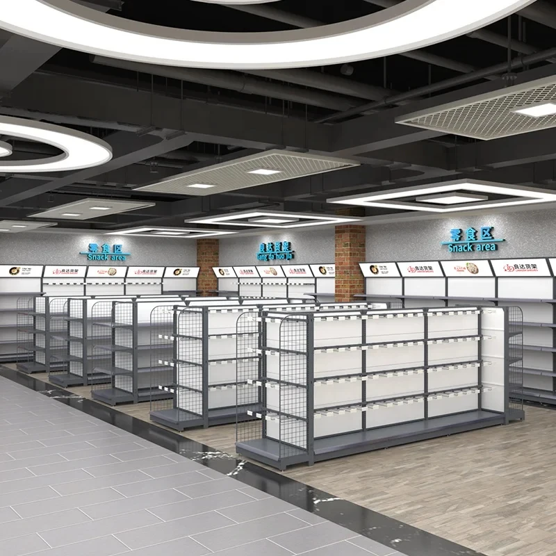 custom.Liangda Market Shelving Supermarket Rack Display Shelf Rack Supermarket