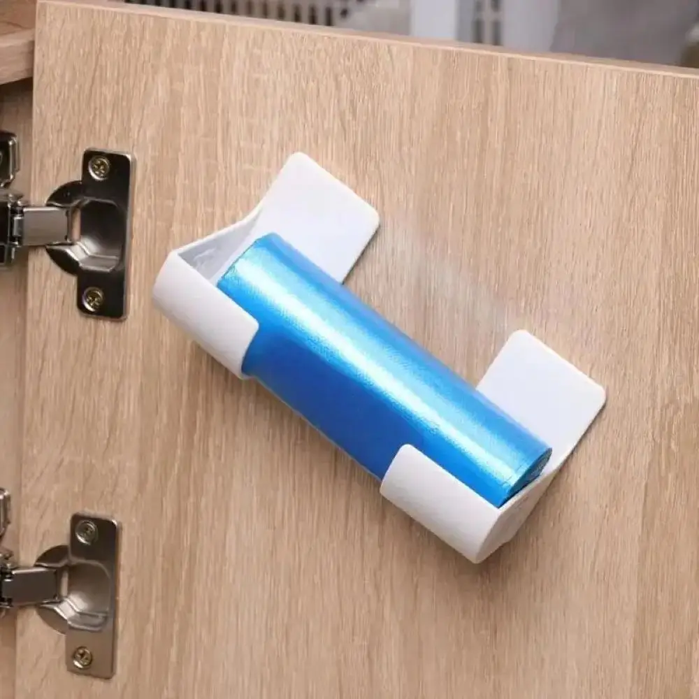 2/6PCS Wall Mounted Trash Bags Holder Plastic Garbage Bag Storage Box Organizer Kitchen Shelf Dispenser for Film Containers