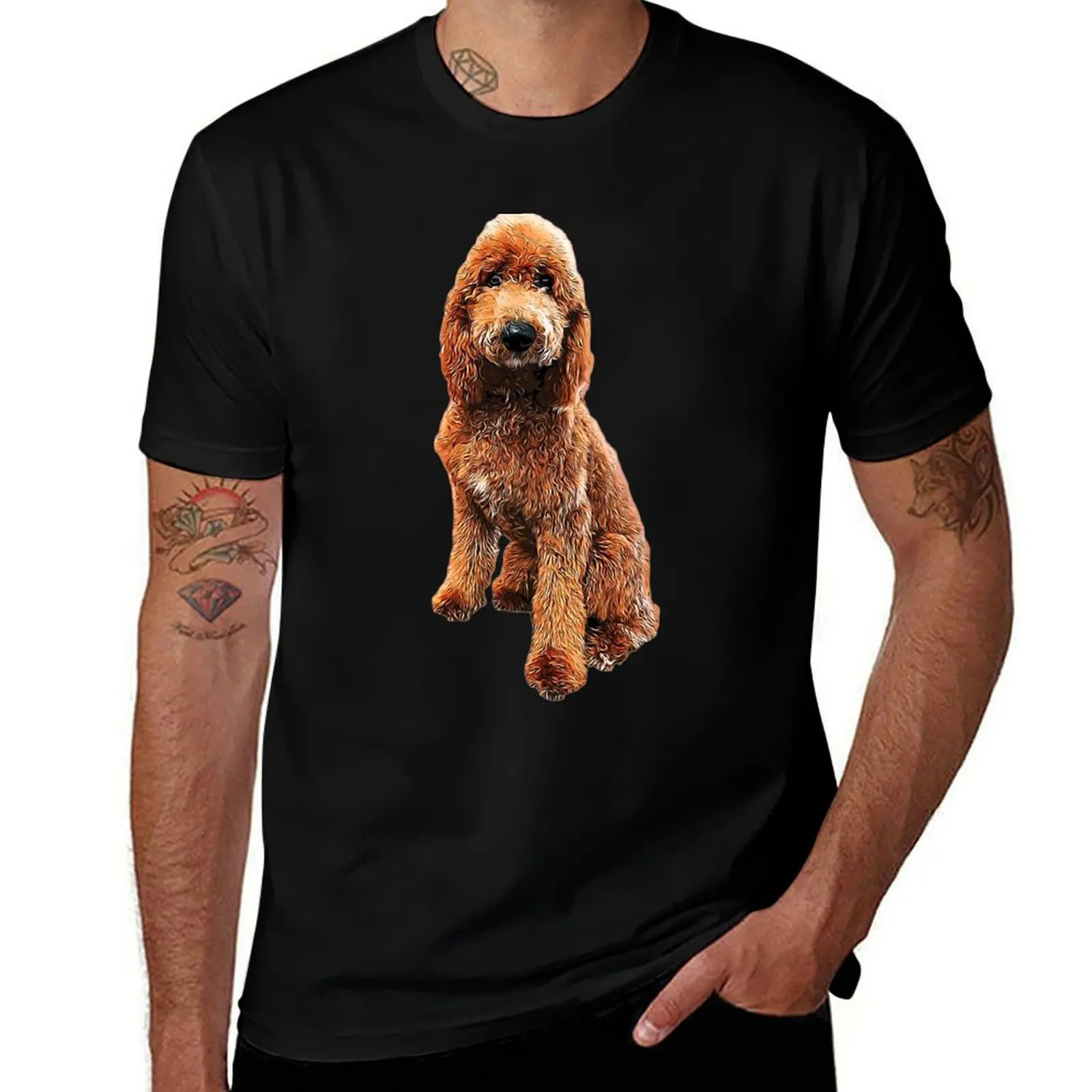 

Goldendoodle Golden Doodle Cute Puppy Dog T-Shirt blacks kawaii clothes cheap stuff mens t shirt