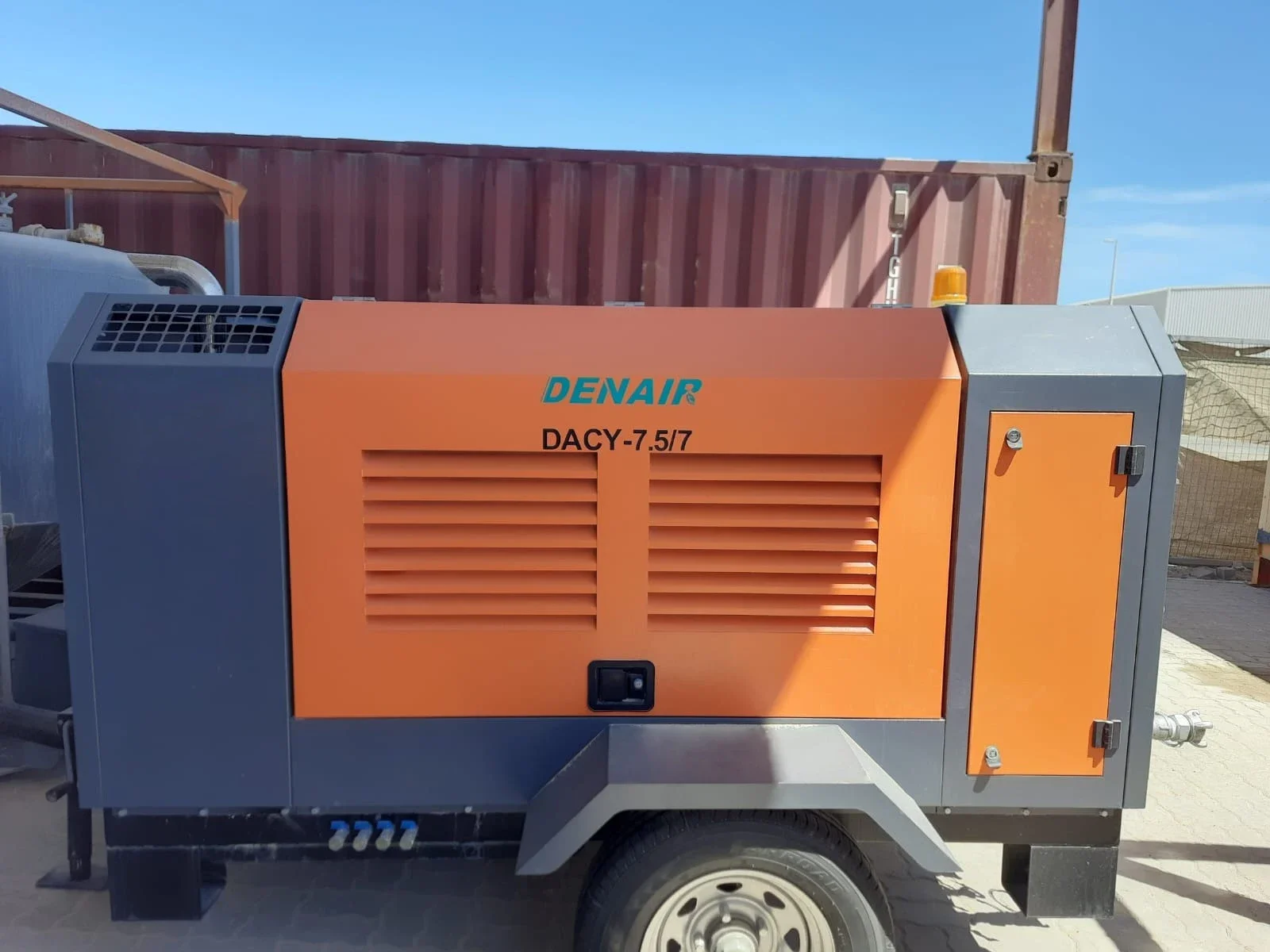 Industrial Compressor Diesel Engine Portable Air Mobile 185cfm