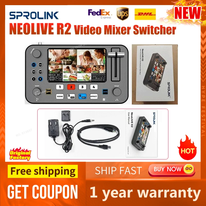 SPROLINK NEOLIVE R2 Video Mixer Switcher Multi-Cameras HDMI-compatible Video Capture Live Streaming vs LIVEPRO L2 PLUS