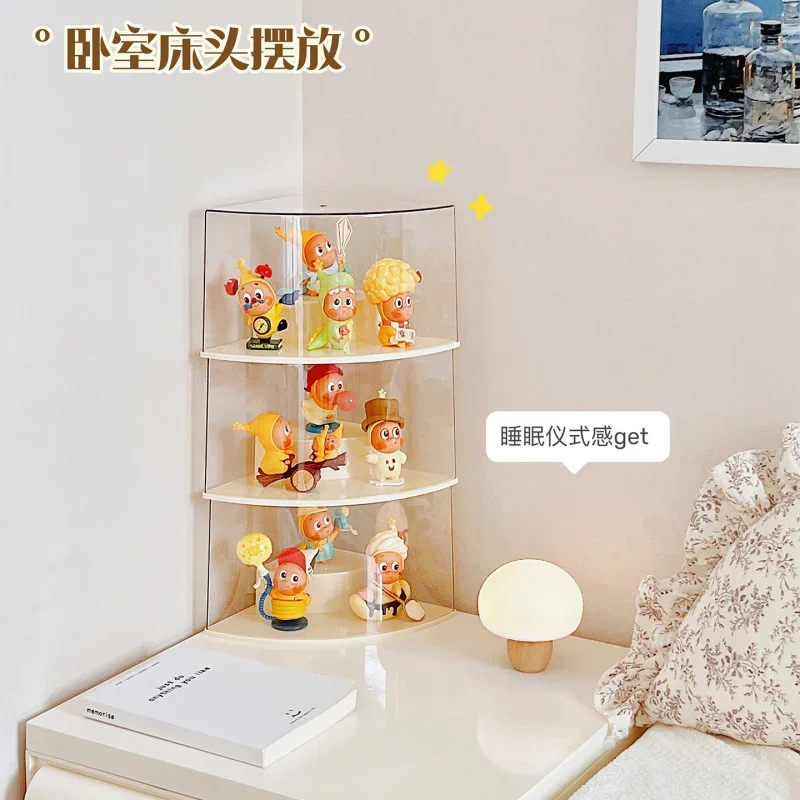 Vinyl Figure transparent display box,Collectible Figure stackable bubble display rack,Pop! Vinyl corner-specific storage box