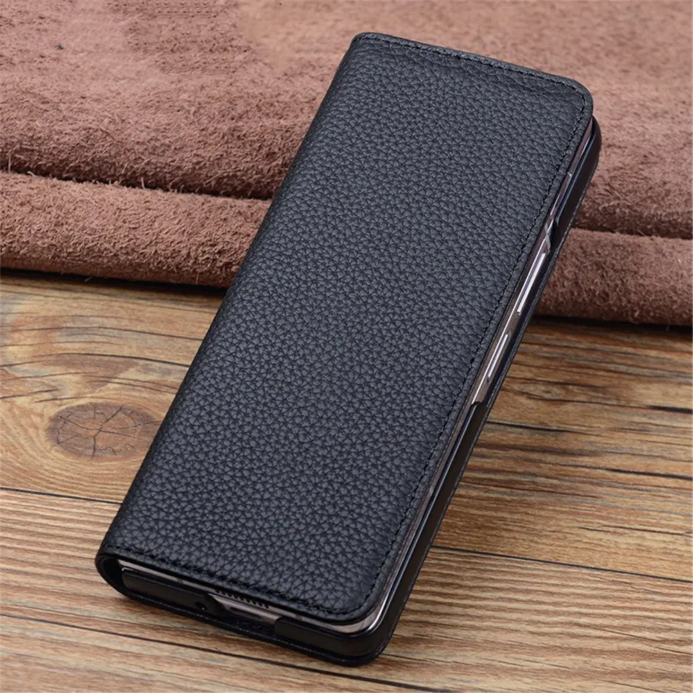 

Чехол-книжка из натуральной яловой кожи с магнитной откидной крышкой для Samsung Galaxy Z Fold7 6 W25, деловой чехол из крокодиловой кожи