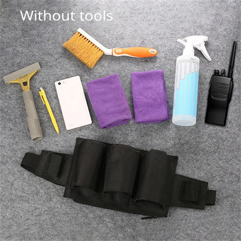 Oxford Cloth Custodial Waist Tools Bag Waist Tools Bag Zipper Buckle Design Tool Pouch For Cleaning Tool Pouch