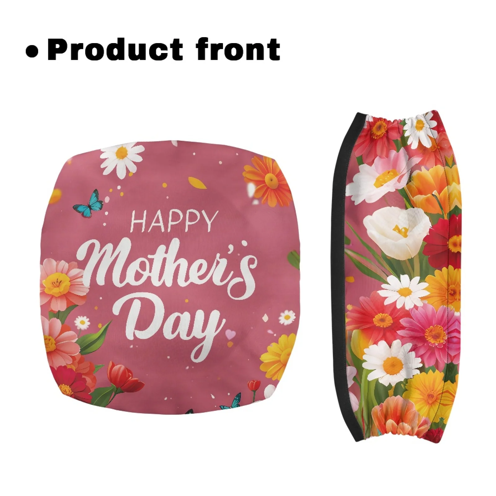Coloranimal Mother's Day 2PCS Rollator Seat Cover Stain Proof Rollator Walker Seat Covers for Senior Ladies
