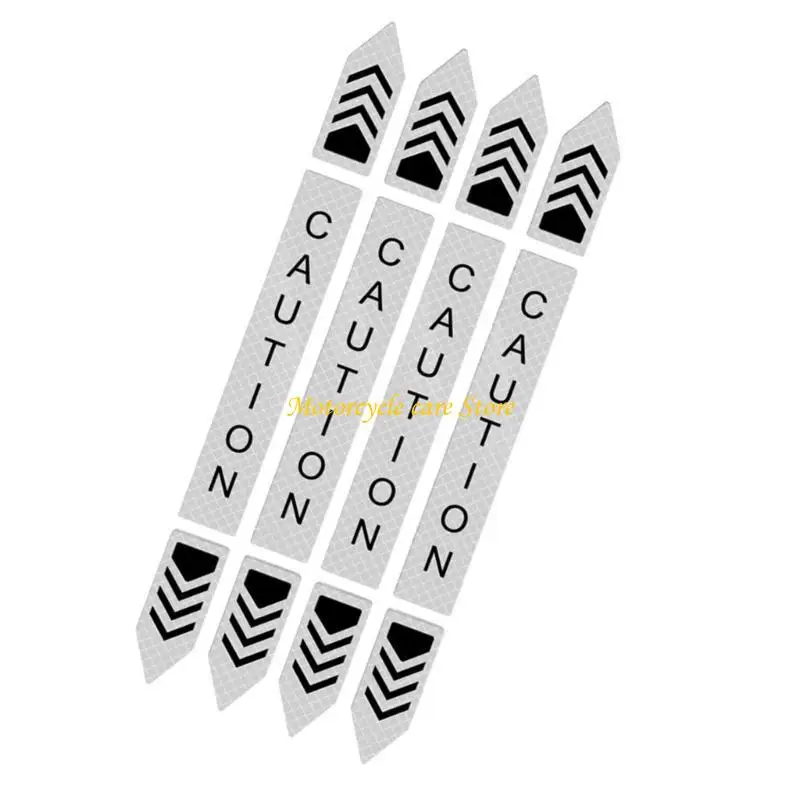 U75F Nighttime Reflective Tape Warning Stickers for Car Doors Enhancing Visibility