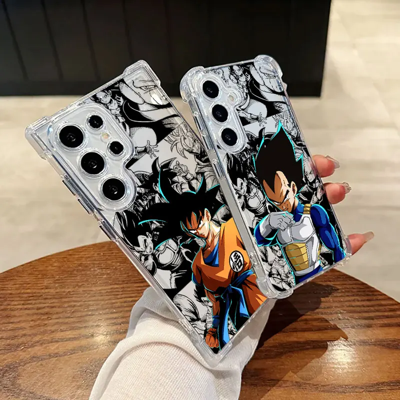 Cute Dragons Anime Balls Z Clear Phone Case For Samsung Galaxy S26 S25 S24 Ultra S23 S22 Plus S21 S20 S26 FE Soft Silicone Cover