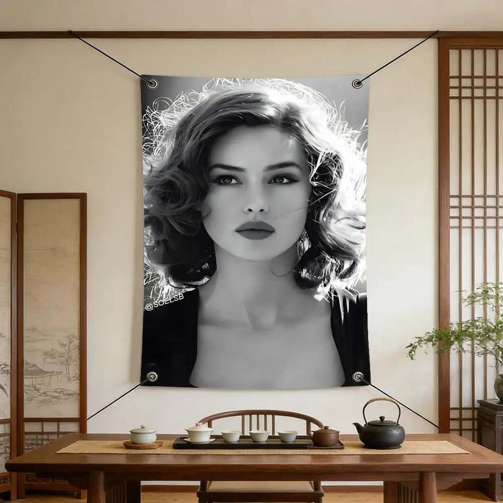 star S-Sophie M-Marceau Flags Flags are suitable for outdoor camping, live streaming, music festivals, home décor, and parties