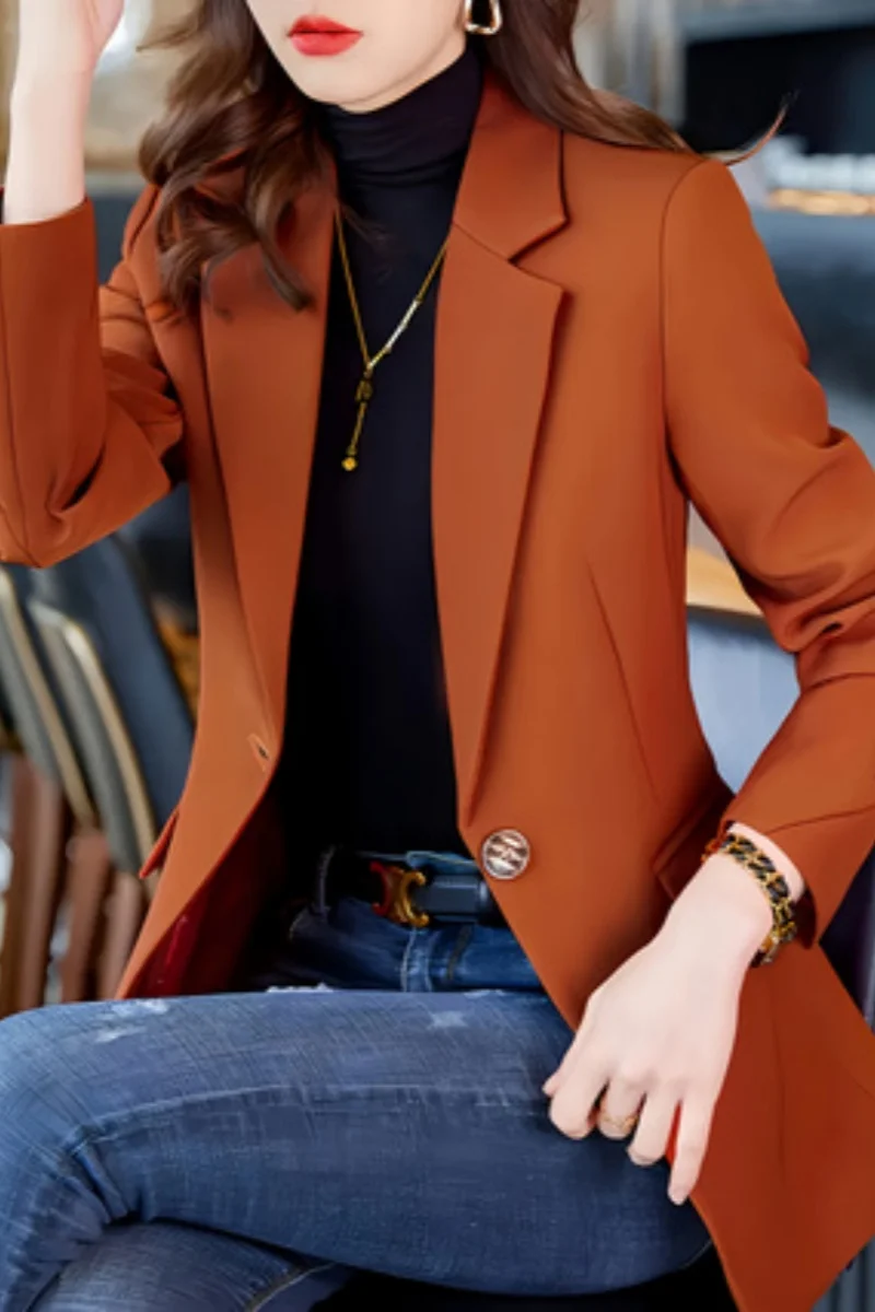 

Ladies' Fashionable Suit Jacket Trendy Elegant Women's Blazer Casual Office Wear