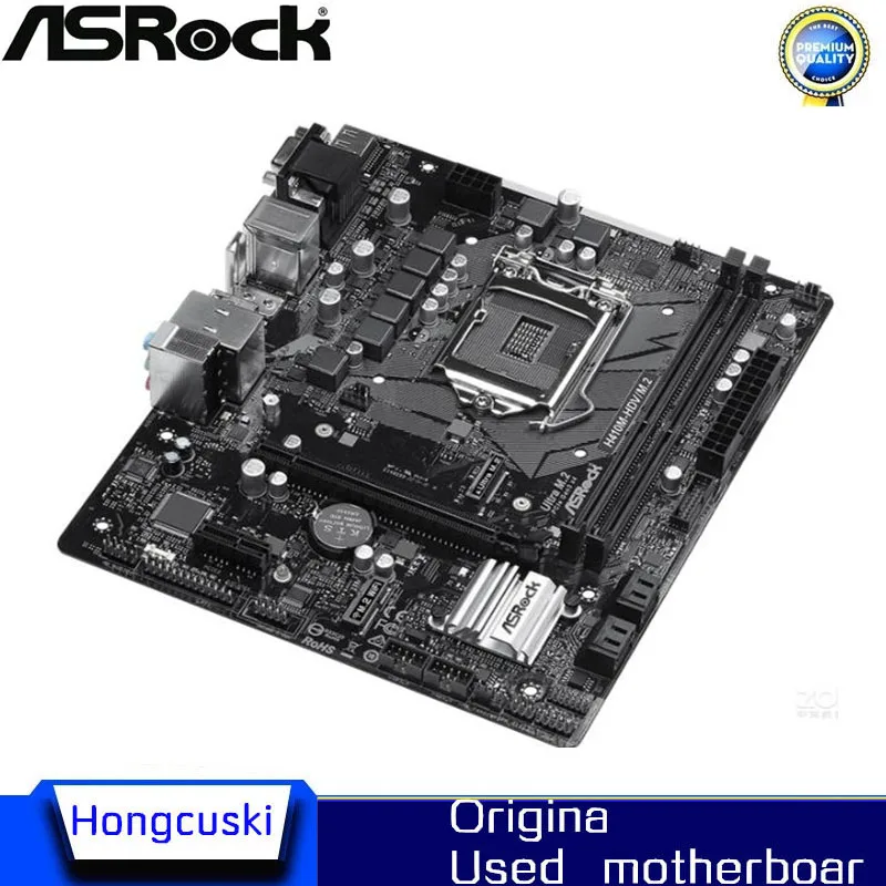 Used motherboard For ASROCK H410M-HDV/M.2 Original Desktop Intel H410 H410M DDR4 Motherboard LGA 1200  i7/i5/i3 USB3.0 SATA3