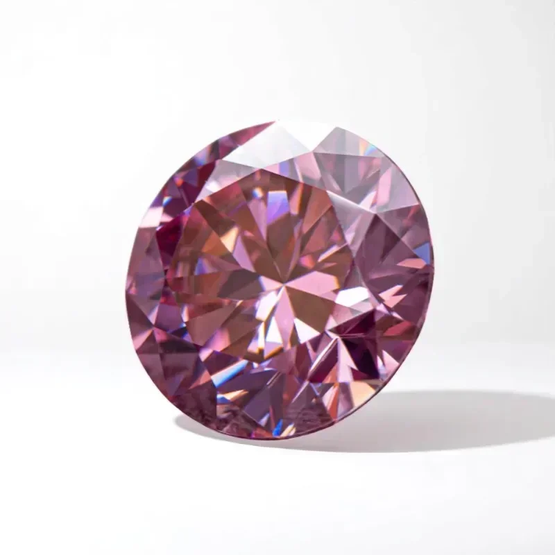 Moissanite Stone Oval Cut Light Purple Color with Certificate for Jewelry DIY Making, Hardness 9.25, Pass Diamond Tester 5