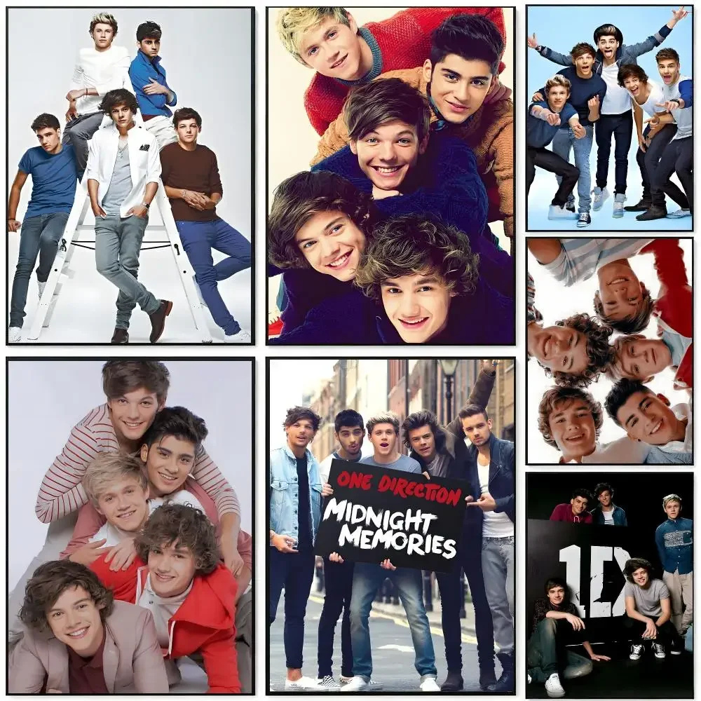 One Direction Poster HD Waterproof Self-Adhesive Wall Art – Multi-Scene Use, Top Gift Pick