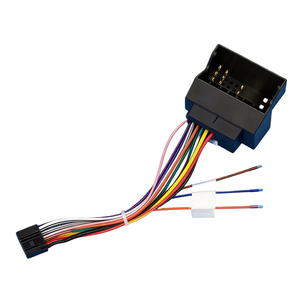 Car Audio Power Harness Adapter 16PIN for Android Radio Installation For Ford Focus MK2 12V Black ABS Material