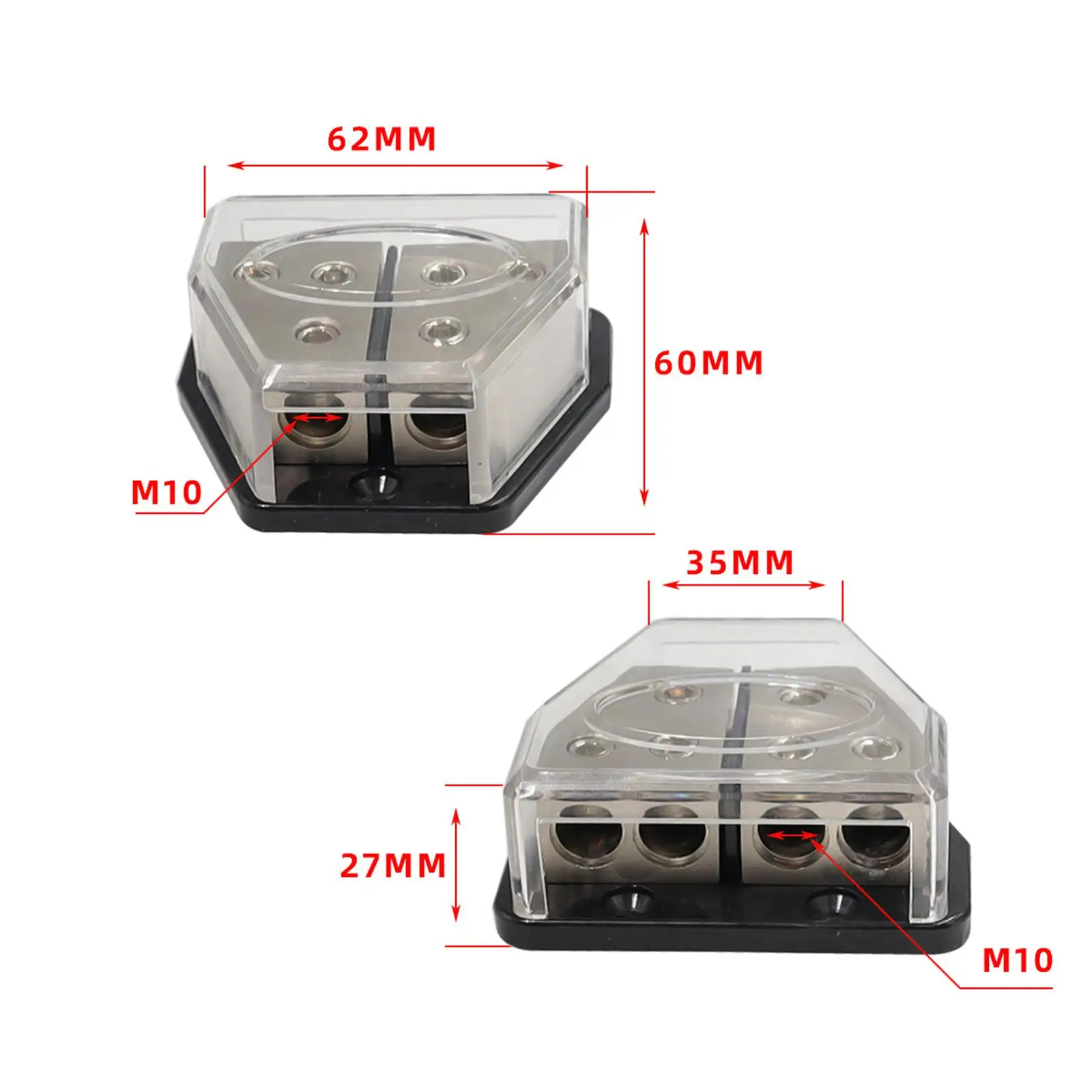 Distribution Block Car Audio Splitter Distributor for Bus Car Ships