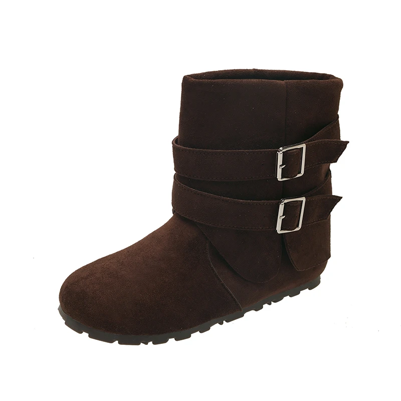 الشقق المرأة حذاء من الجلد موضة الجلد المدبوغ أحذية الشتاء 2026 مصمم قصيرة تشيلسي الأحذية الاتجاه الجديد المشي المصارع Mujer بوتاس