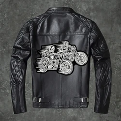 High Speed Racing Motorcycle Knight Boutique Embroidery Patch Personalized Leather Vest Clothing Decoration DIY Hand Sewing